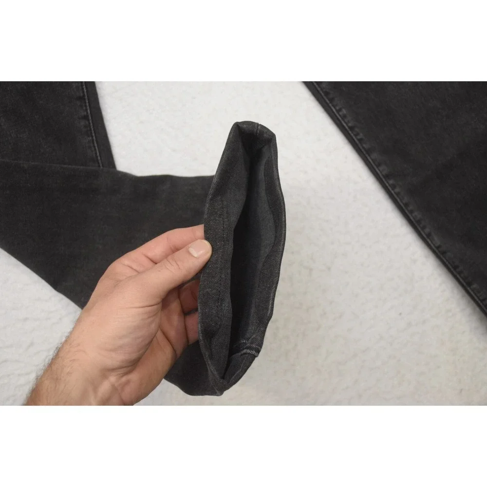 Levi's 505 Regular Fit Straight Leg Stretch Black Denim Jeans Mens Size 36 x 31*